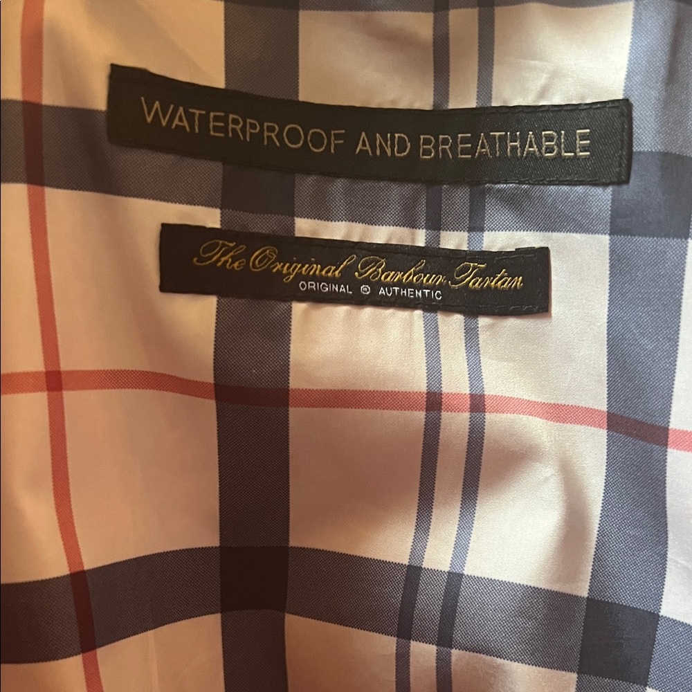 Barbour Red Women's Waterproof Jacket with Tartan Lining - Picture 5 of 7